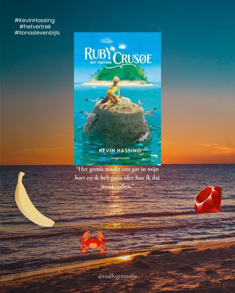 Cover Ruby Crusoe - het vertrek _ Kevin Hassing 
